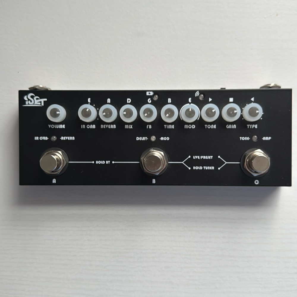 ISET Cube Baby Guitar Multi Effects Pedal with Delay, Reverb, Tuner, and More